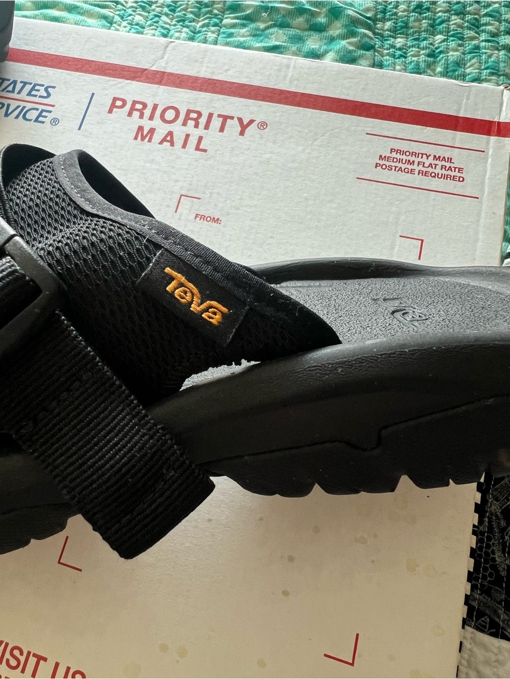 Teva Hurricane Verge Slide Women’s Size 9 Black Buckle Mesh Swim Beach Outdoor - Picture 6 of 8